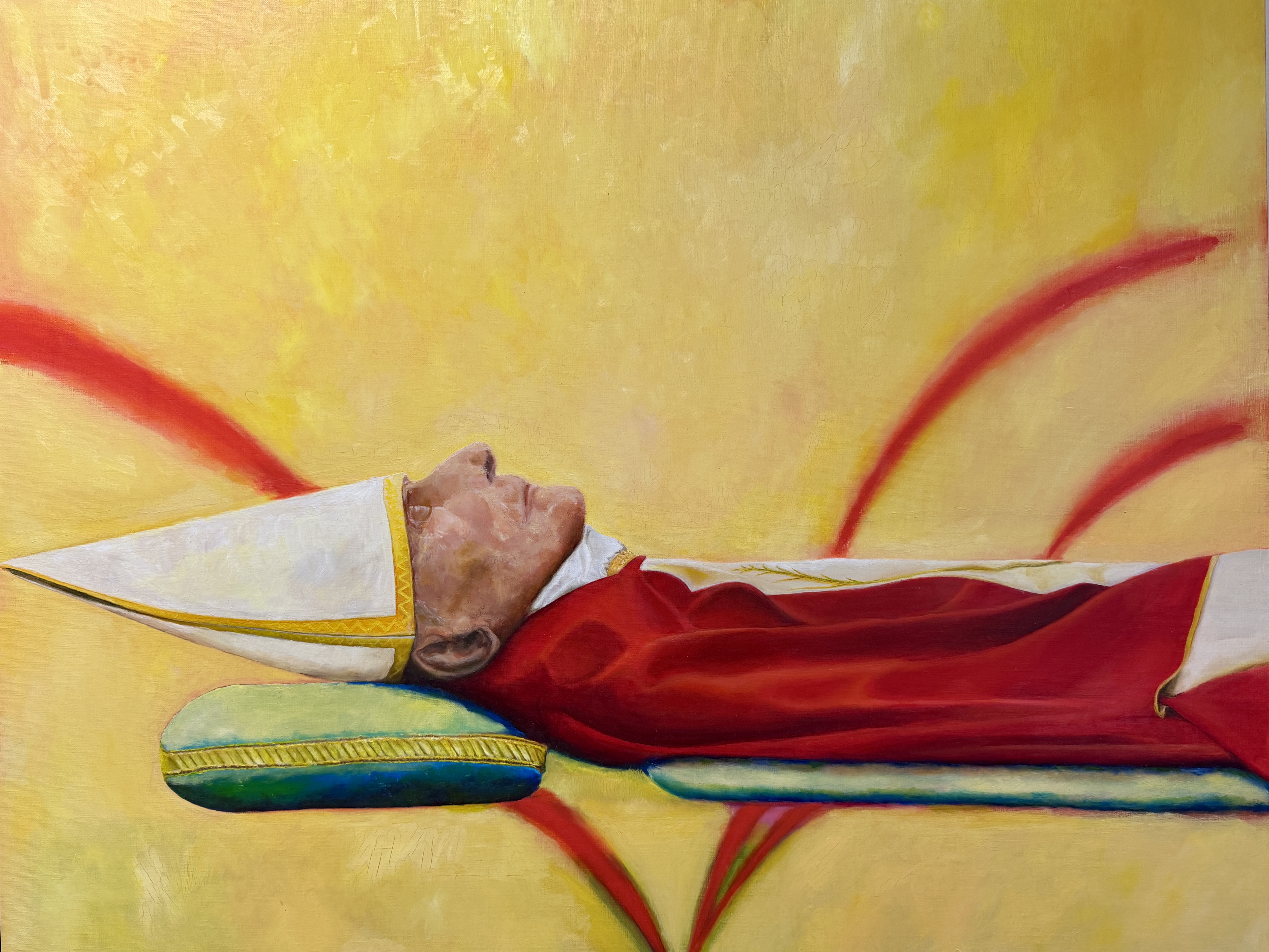 Portrait painting of Pope Benedict XVI
